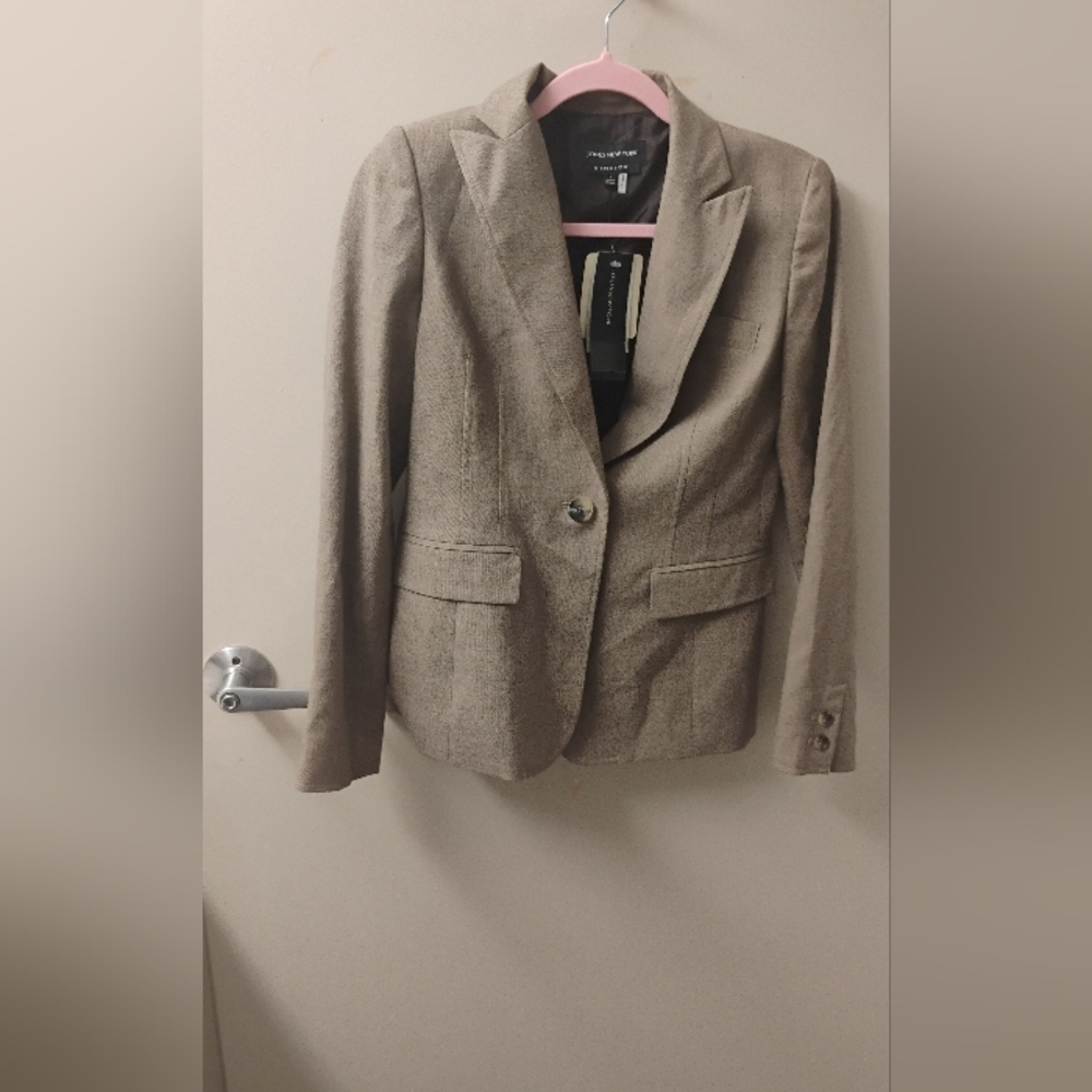 NWT Jones New York Easycare Women's Buttoned Blazer Suit Jacket Sz 2 Stretch